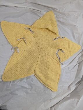 🔥Handmade Yellow Star-Shaped Baby/Child Hooded Wrap 0-4;6 Months